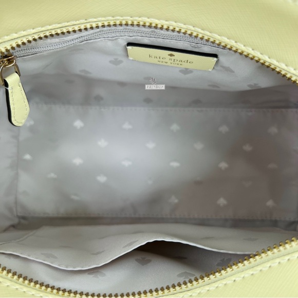 Kate Spade Staci Medium Satchel Crossbody In Lemon Fond - Picture 7 of 10